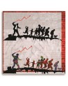 Obraz graffiti na ścianę - Banksy Polityka ekomoniczna