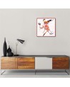 Youth Canvas painting - Banksy Hooligan with a bouquet of flowers | FEEBY