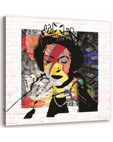 Wall art painting for a teenager's room - Banksy Queen of England | FEEBY