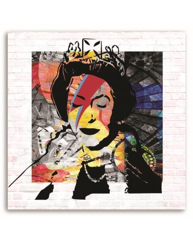 Wandbild für Wohnzimmer - Banksy Königin von England | Feeby