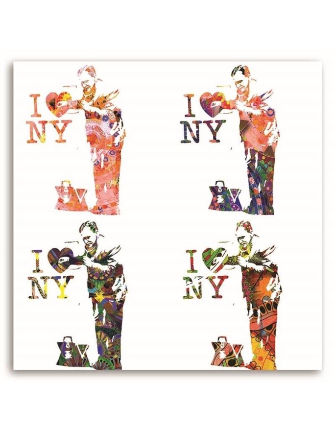 Obraz ścienny - Mural Banksy I love New York kolaż 1-częsciowy