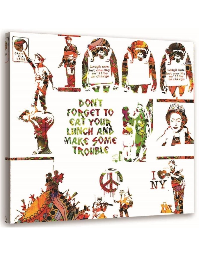 Bild - Banksy - Collage aus Street-Art-Werken | Feeby