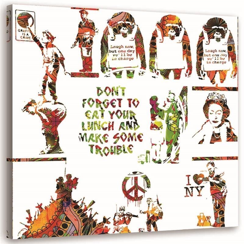 Bild - Banksy - Collage aus Street-Art-Werken | Feeby