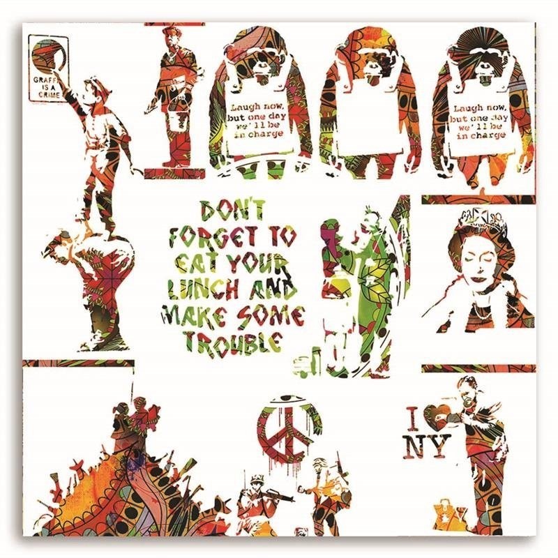 Bild - Banksy - Collage aus Street-Art-Werken | Feeby