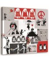 Obraz do pokoju dziecka - Mural Banksy artystyczny kolaż
