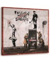 Banksy Dreams - Obraz graffiti dla młodzieży do pokoju