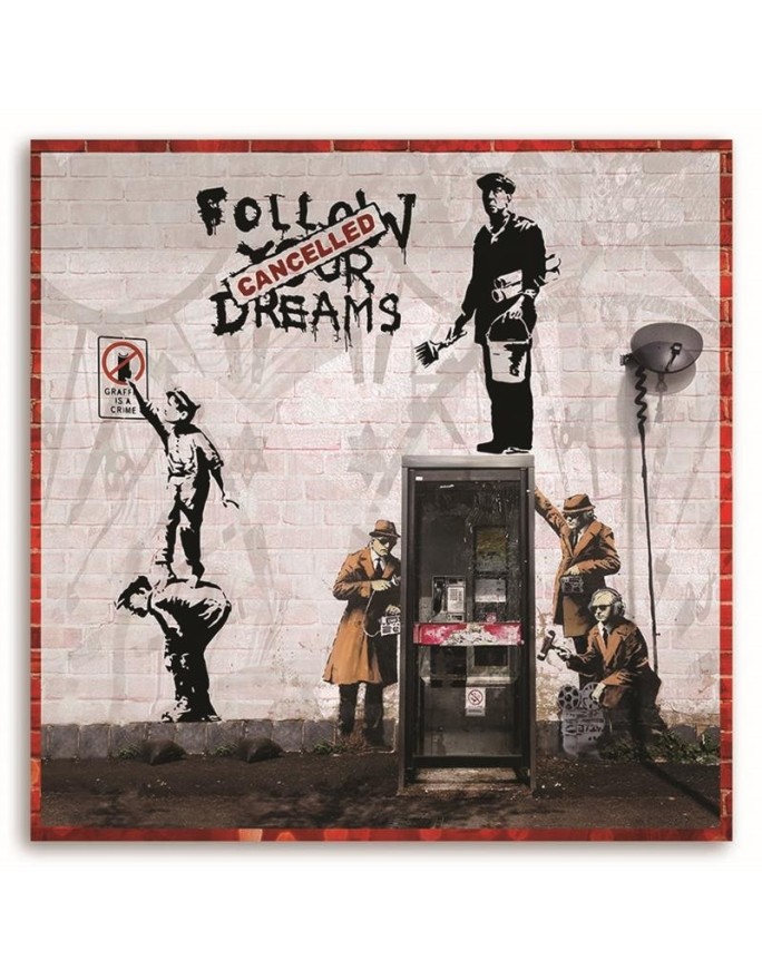 Banksy Dreams - Obraz graffiti dla młodzieży do pokoju