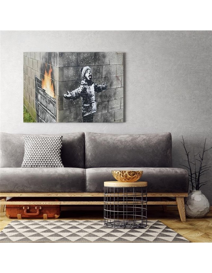 Obraz nowoczesny - Chłopiec Port Talbot mural Banksy