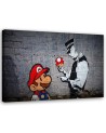 Banksy obrazy na ścianę - Policjant i Super Mario