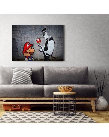 Leinwandbild - Polizist und Spielfigur | Feeby