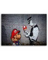 Banksy obrazy na ścianę - Policjant i Super Mario