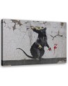 Obraz dla nastolatka do pokoju - Banksy Szczur street art