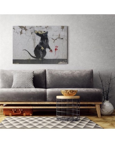 Bild auf Leinwand - Banksy Rattentatze | Feeby