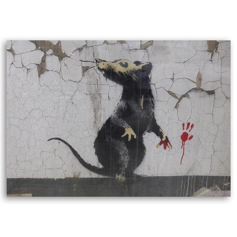 Bild auf Leinwand - Banksy Rattentatze | Feeby