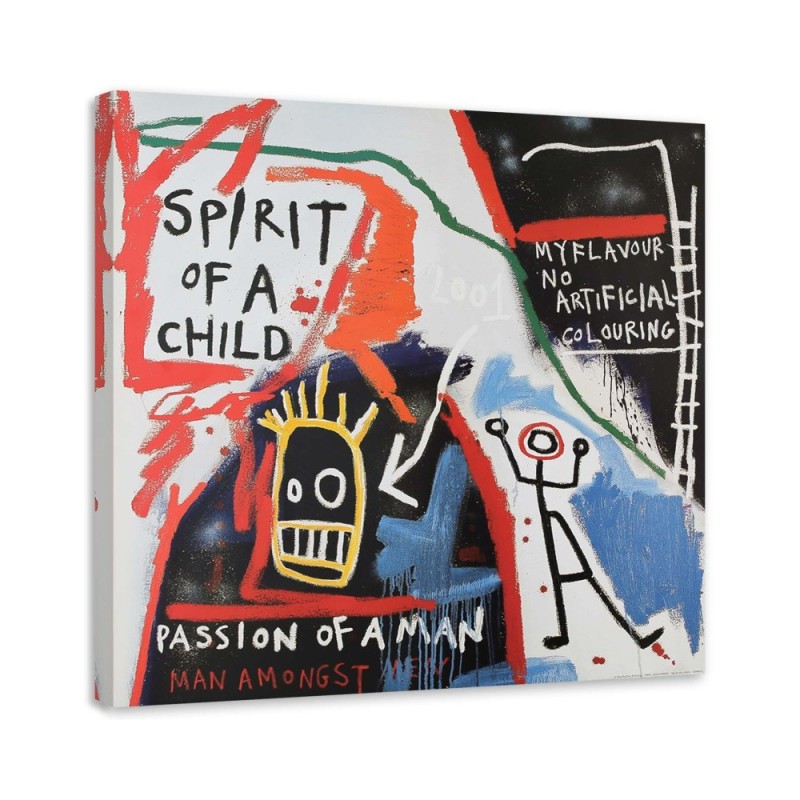 Leinwandbild - Farbige Zeichnungen und Beschriftungen | Feeby