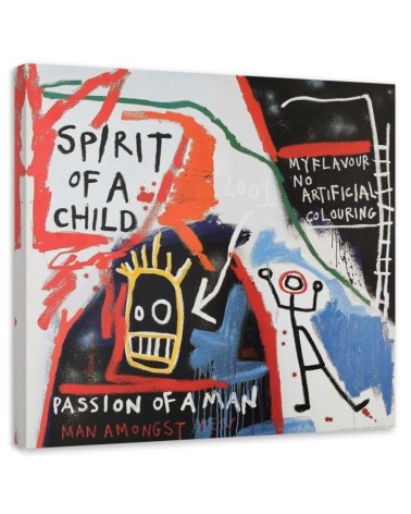 Leinwandbild - Farbige Zeichnungen und Beschriftungen | Feeby