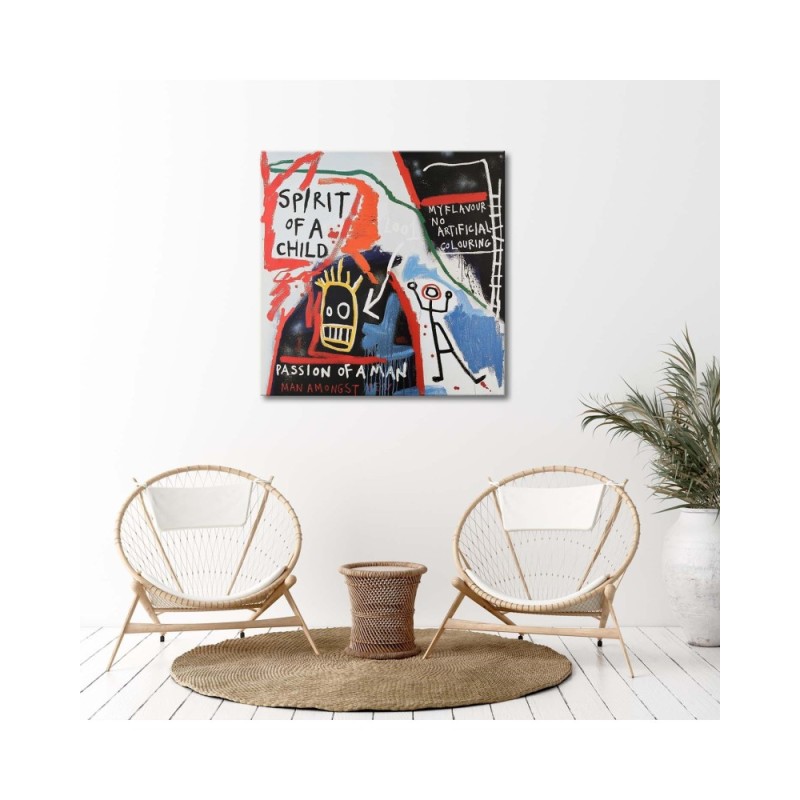 Leinwandbild - Farbige Zeichnungen und Beschriftungen | Feeby