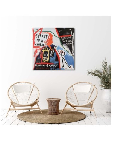 Leinwandbild - Farbige Zeichnungen und Beschriftungen | Feeby