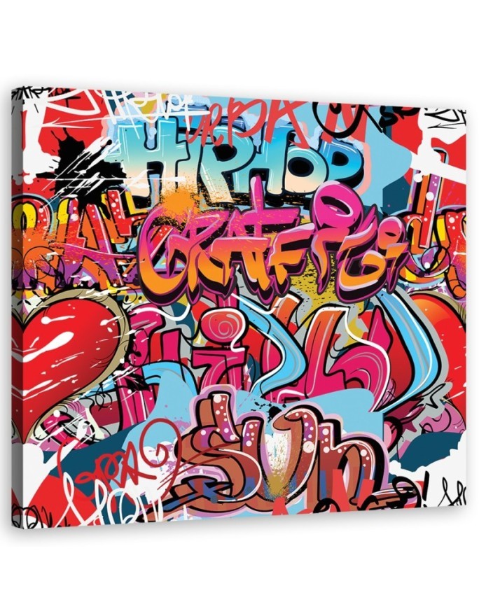 Obraz dla nastolatka na ścianę - Graffiti abstrakcja kolorowa