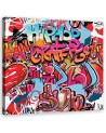 Obraz dla nastolatka na ścianę - Graffiti abstrakcja kolorowa