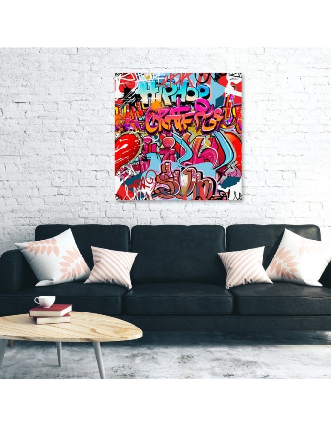 Obraz dla nastolatka na ścianę - Graffiti abstrakcja kolorowa