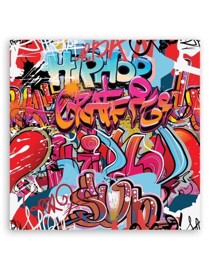 Obraz dla nastolatka na ścianę - Graffiti abstrakcja kolorowa