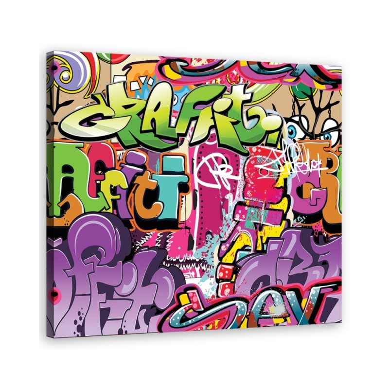 Obraz nowoczesny dla chłopca - Graffiti abstrakcja kolorowa