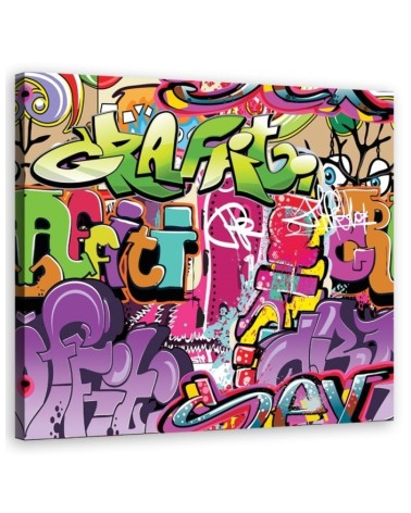 Obraz nowoczesny dla chłopca - Graffiti abstrakcja kolorowa