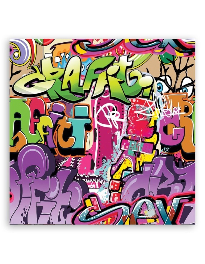 Canvas art prints- Graffiti abstraction colourful | FEEBY