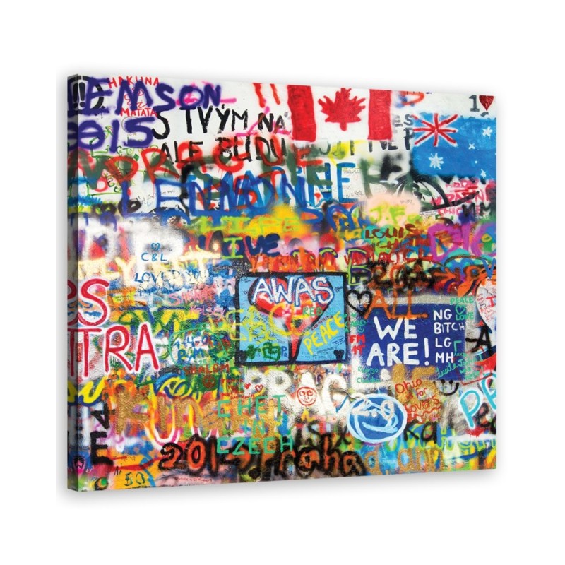 Obraz młodzieżowy - Graffiti abstrakcja kolorowa