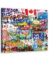Obraz młodzieżowy - Graffiti abstrakcja kolorowa