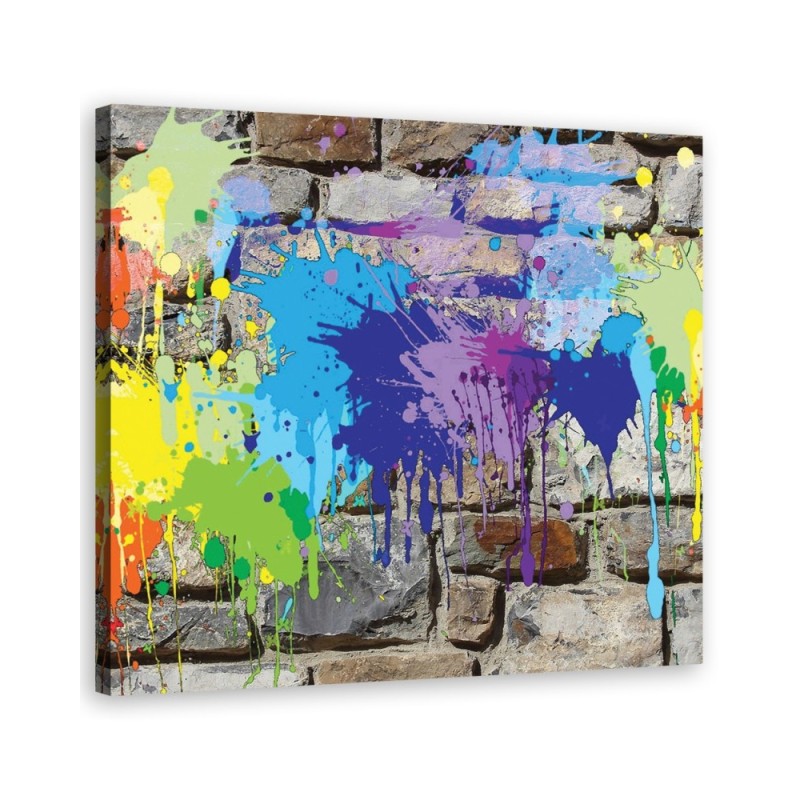 Leinwandbild - Abstrakt-Farben | Feeby