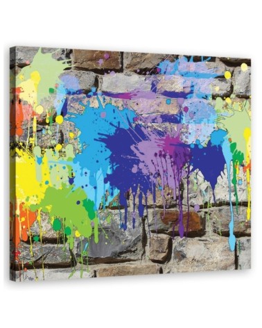 Leinwandbild - Abstrakt-Farben | Feeby