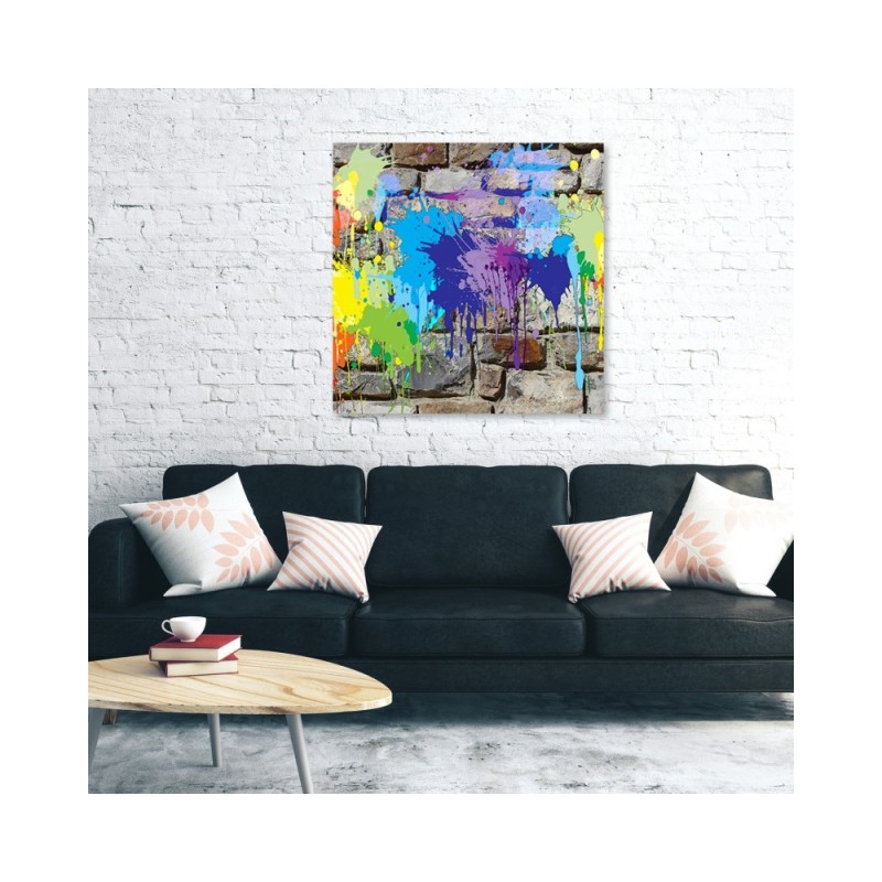 Leinwandbild - Abstrakt-Farben | Feeby