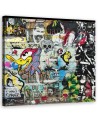 Nowoczesny obraz ścienny - Graffiti abstrakcja kolorowa