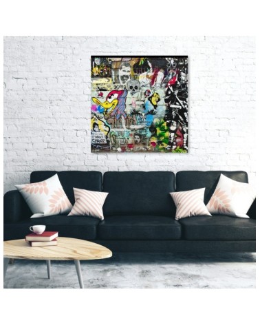 Wandbild für Wohnzimmer - Abstrakt-Farben | Feeby