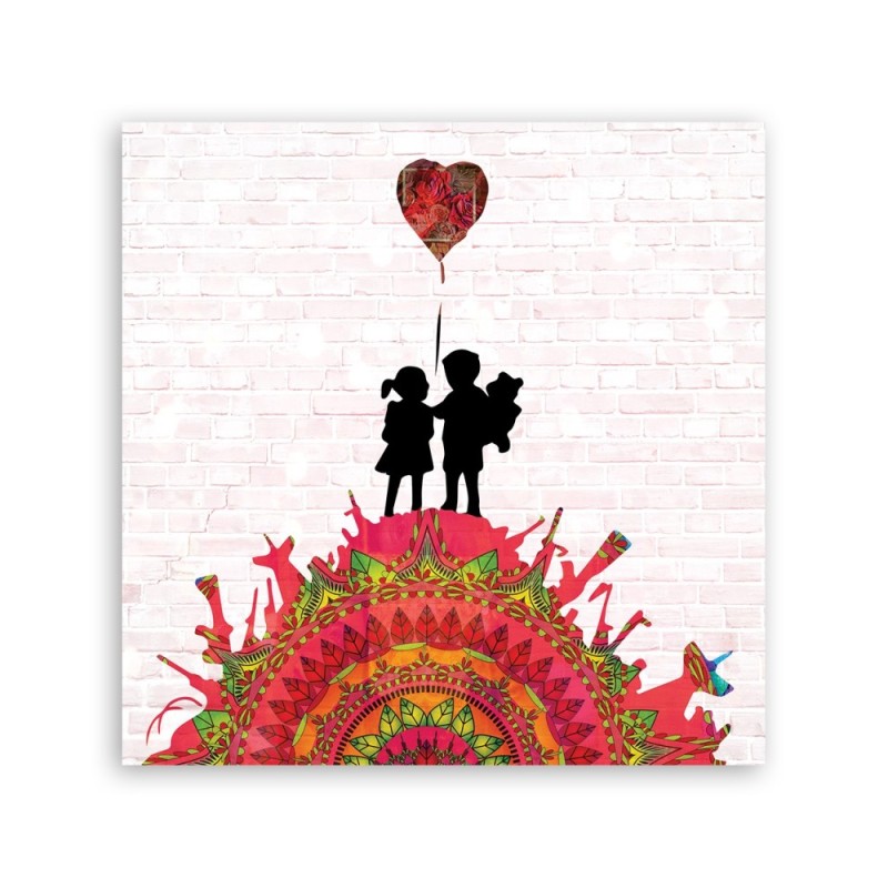 Leinwandbild - Banksy -Kinder auf Waffen | Feeby