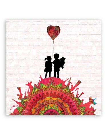 Leinwandbild - Banksy -Kinder auf Waffen | Feeby