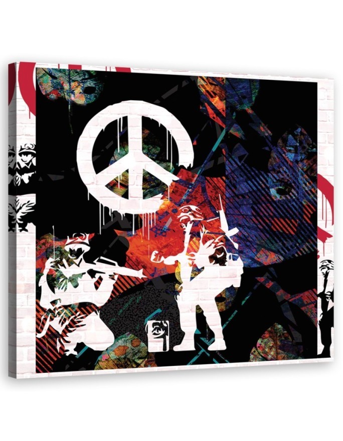 Leinwandbild - Banksy CND Solider | Feeby