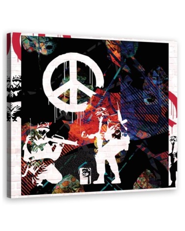 Leinwandbild - Banksy CND Solider | Feeby