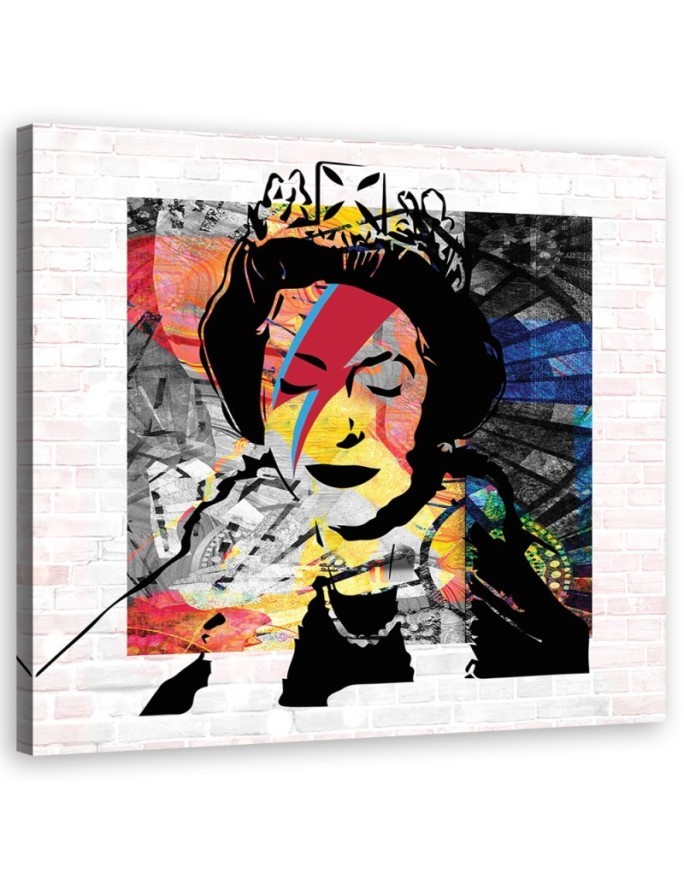 Modernes Wandbild - Banksy Queen of England | Feeby