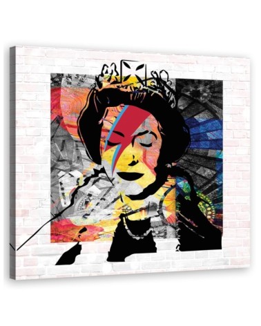 Modernes Wandbild - Banksy Queen of England | Feeby