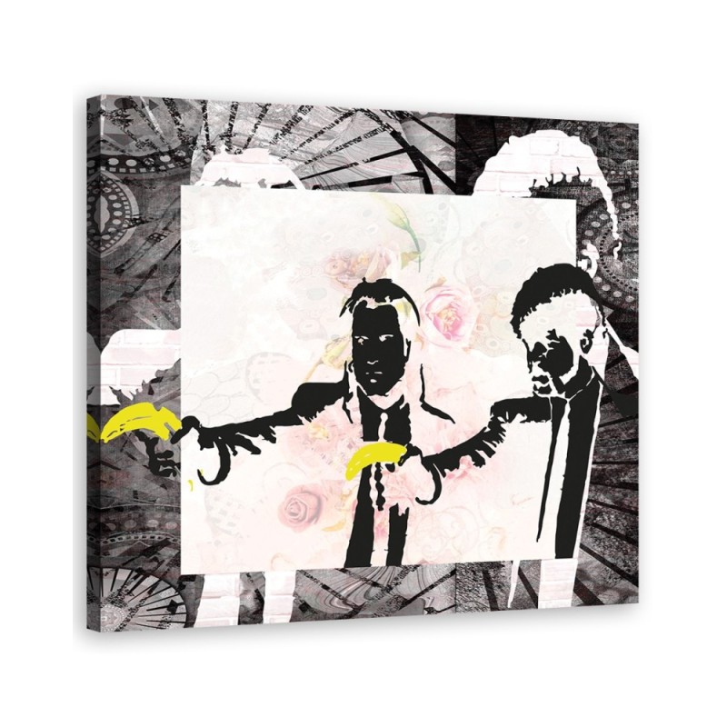 Bild auf Leinwand - Banksy Pulp Fiction | Feeby