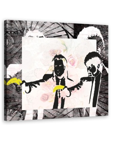Bild auf Leinwand - Banksy Pulp Fiction | Feeby