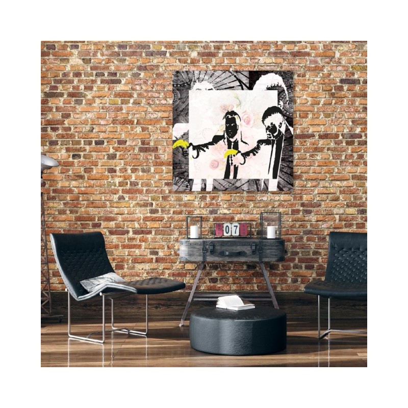 Bild auf Leinwand - Banksy Pulp Fiction | Feeby