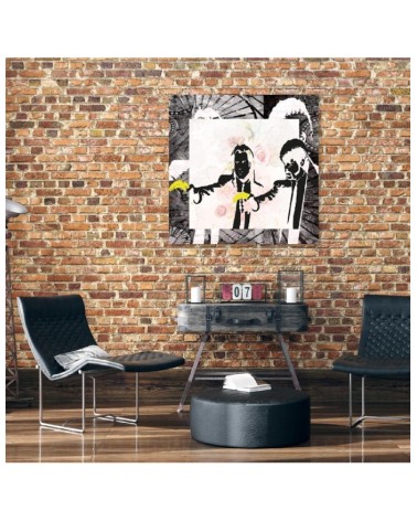 Bild auf Leinwand - Banksy Pulp Fiction | Feeby