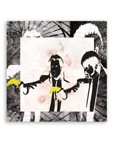 Bild auf Leinwand - Banksy Pulp Fiction | Feeby