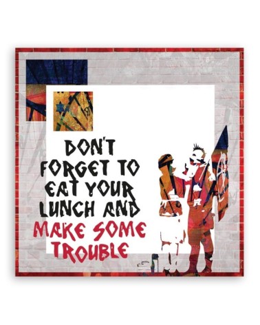 Leinwandbild - Banksy Sohn Punk und Mutter | Feeby