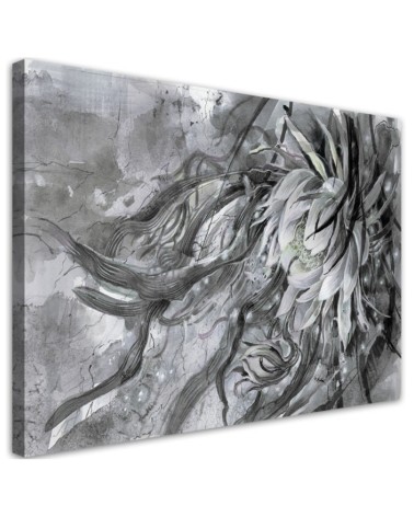 Loft painting on canvas - Lotus flower nature | FEEBY
