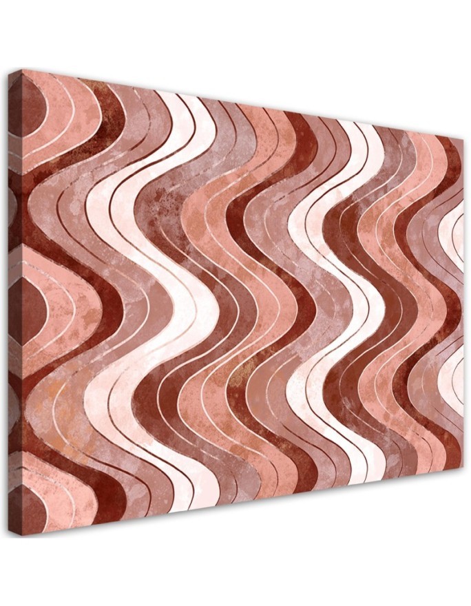 Leinwanddruck - Vertikale wellige Linien | Feeby